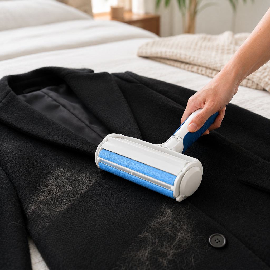 Reusable Pet Hair Remover Roller – Self-Cleaning Brush for Dogs & Cats