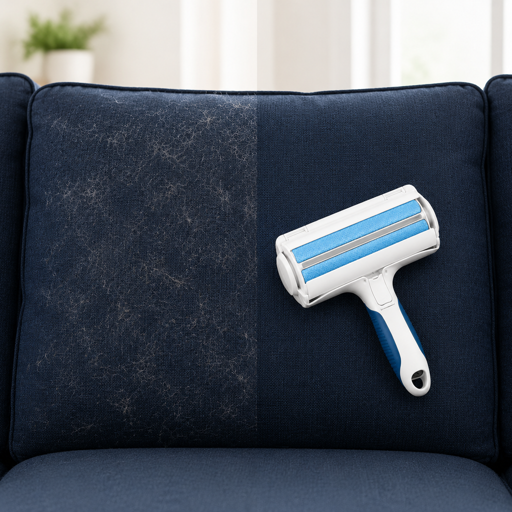 Reusable Pet Hair Remover Roller – Self-Cleaning Brush for Dogs & Cats