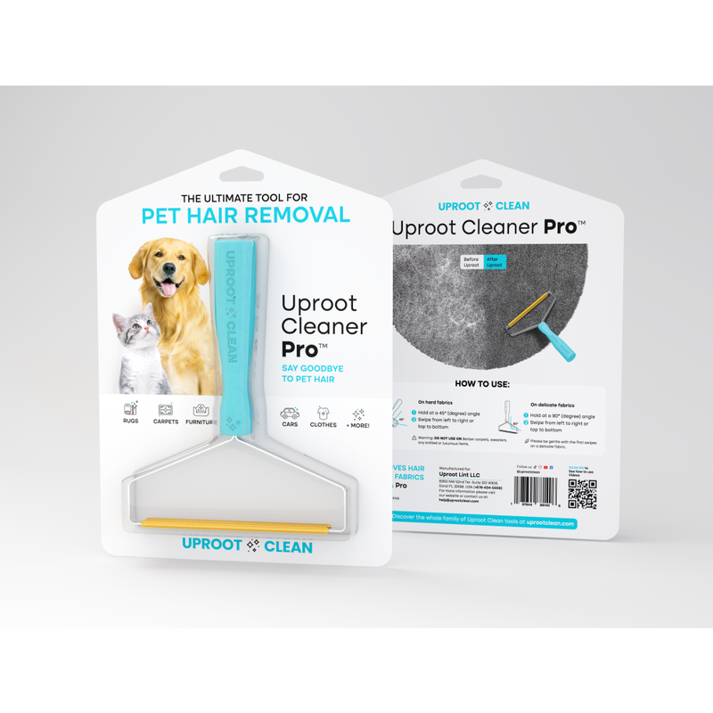 Uproot Cleaner Pro Pet Hair Remover — Reusable Fur & Lint Brush for Couch, Carpet & Clothes